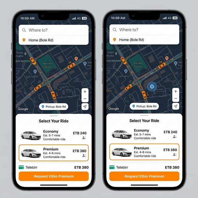 Ethio Cab Passenger App